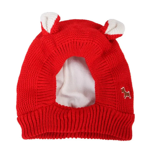 Cache-oreilles pour chiens, protection contre le bruit, bonnet tricoté, anti-anxiété, chaud pour l'hiver, pour chiens de taille moyenne et grande. Nouveau
