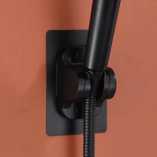 Shower Head Holder Brackets Black Suction Cup Wall Mount Adjustable Support For Bathroom Accessories Without Drill Stand Bath