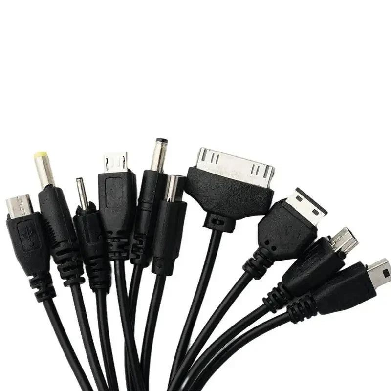 Câble USB multifonction 10 en 1 pour téléphone portable, connecteur de câble de chargement USB multi-interface