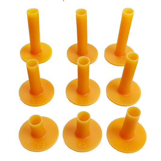 Lot de 5 supports de balles de golf en caoutchouc pour entraînement au tendon de bœuf