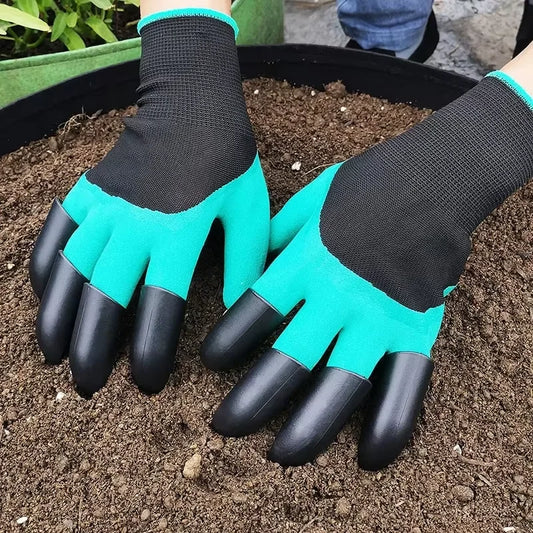 Garden gloves, stab resistant, waterproof, claw resistant, wear-resistant, ground scraping, grass pulling, soil digging, special