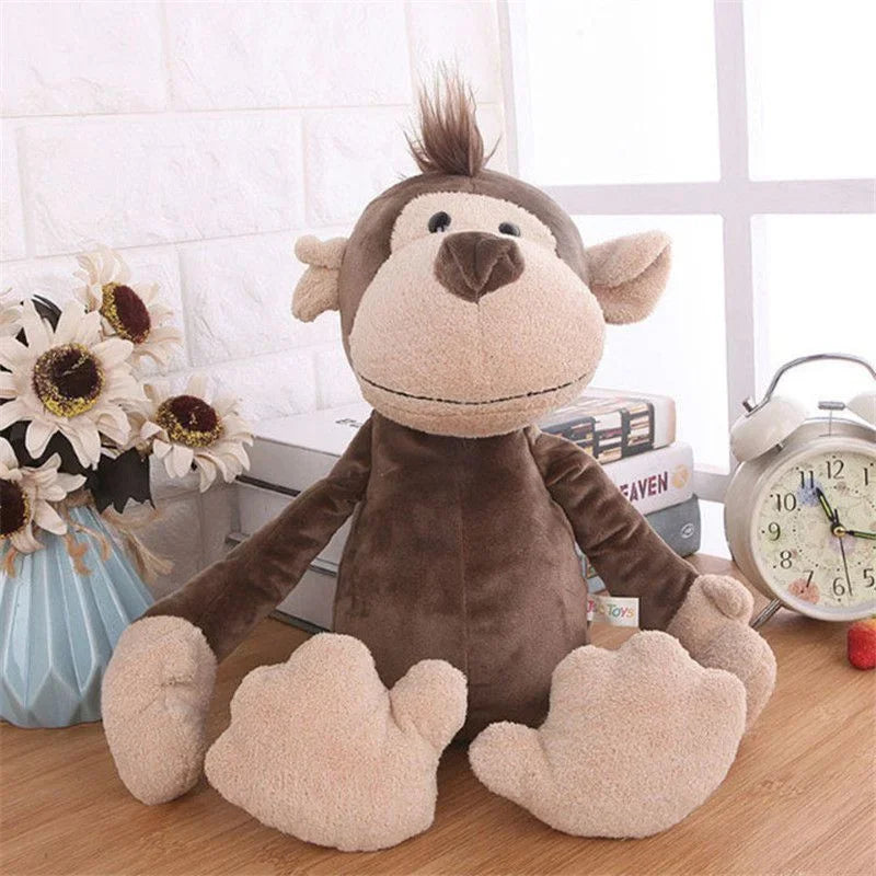 Peluche Kawaii de 25 cm, animal de la jungle, chien, zèbre, éléphant, lion, renard, girafe, jouets pour enfants, cadeau d'anniversaire