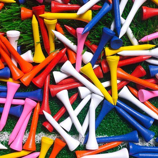 Lot de 100 tees de golf en bois