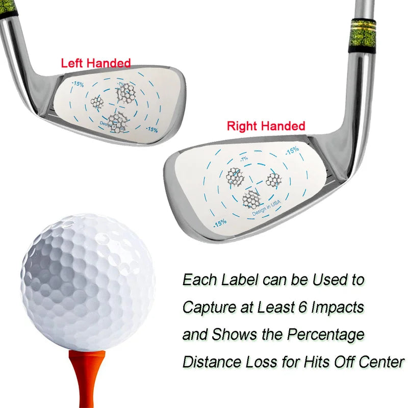 Marqueur de club golf adhésif dimensionné, étiquettes pour fers, gauchers et droitiers, outil d'entraînement au swing pour hommes et femmes, accessoires de golf