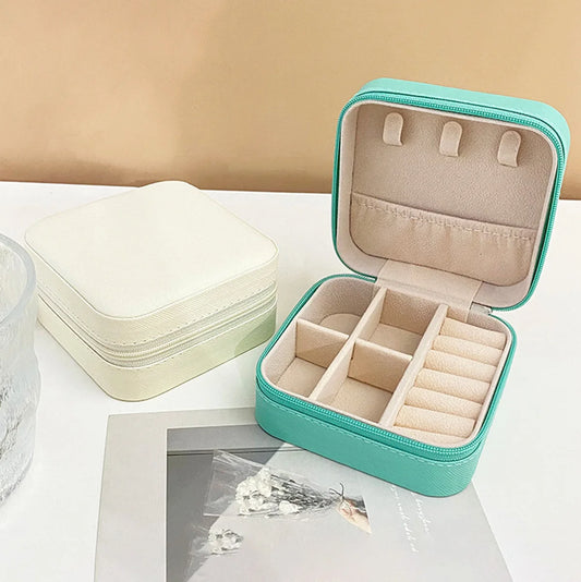 Mini boîte de rangement de voyage pour bijoux