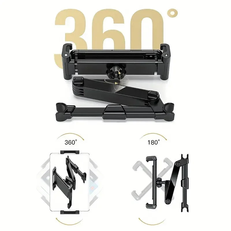 Telescopic Car Rear Pillow Phone Holder Tablet Rotating Car seat Rear Stand Headrest Brac ket for Phone Tablet 5 13 Inch