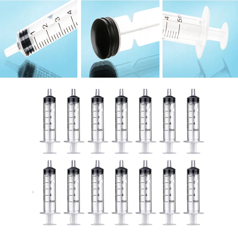 Lot de 2 à 20 seringues réutilisables en plastique de 1 à 10 ml pour mesurer les nutriments