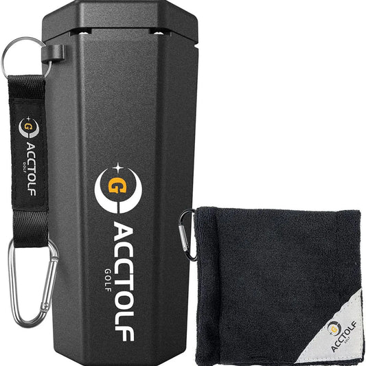 Machine de nettoyage de balles de golf avec serviette, porte-gobelet réutilisable, sac de golf portable, accessoires de nettoyage pour chariot, cadeau