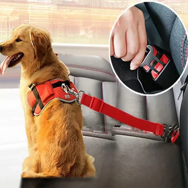 New dog seat belts hot sale pet car seat belt retractable leash dog carrier safety convenient dog leash supplies