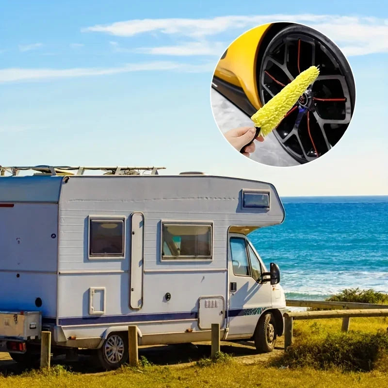 1pc tire rim cleaning tool: effortlessly cleans car wheels, practical and convenient