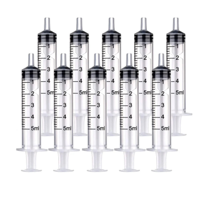 Lot de 2 à 20 seringues réutilisables en plastique de 1 à 10 ml pour mesurer les nutriments