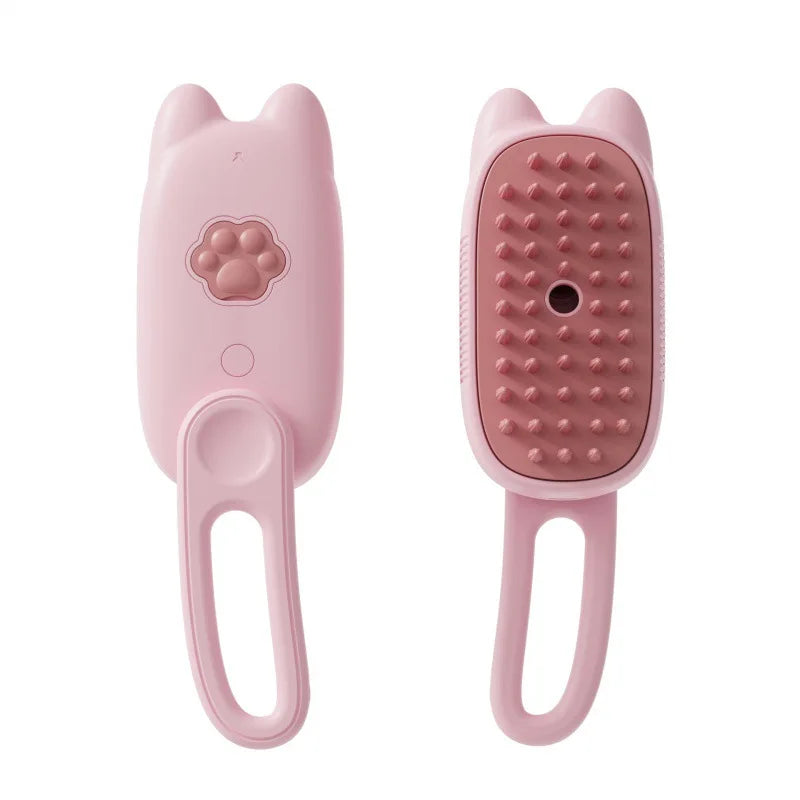 Brosse à vapeur électrique 3 en 1 pour animaux de compagnie, nettoyage pour chats et chiens, spray de massage, peigne de toilettage, poignée rétractable, épilation des poils d'animaux, BeautyBrush
