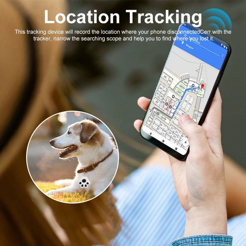 Smart Mini GPS Tracker Bluetooth Anti-Lost Device for Kids Bag Pet Locator with iOS/Android Compatibility