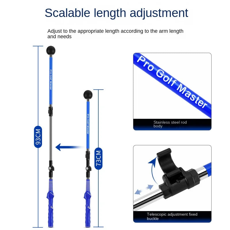 Entraînement de swing de golf PGM pliable, correcteur, longueur réglable, angle, débutant, disponible pour gauchers et droitiers