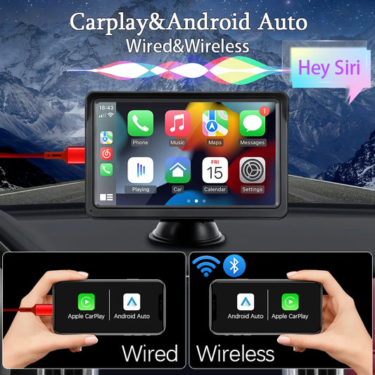CarPlay et Android Auto, écran tactile universel portable