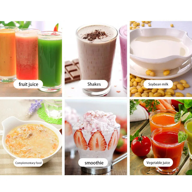 Electric Juicer Cup Portable Rechargeable Juicer Cup Milkshake Smoothie Fruit Blender Home Travel Camping