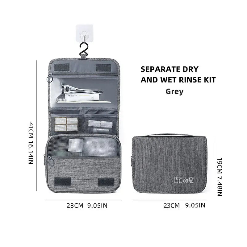 Foldable Toiletry Bag Organizer Hanging Storage Bag Bathroom Makeup Bag Case Cosmetic Bag Travel Bag For Travel Business