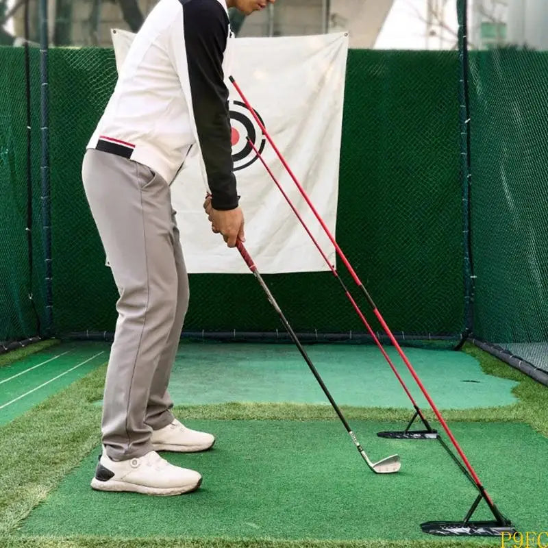 Outil de correction du swing de golf en fibre de verre, entraîneur de golf d'intérieur pour un environnement d'entraînement polyvalent