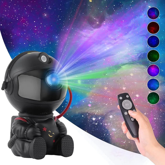 Projecteur d'étoiles pour enfants, veilleuse galaxie, astronaute, espace, projecteur, nébuleuse étoilée, lampe de plafond LED pour cadeau de Noël ou d'anniversaire