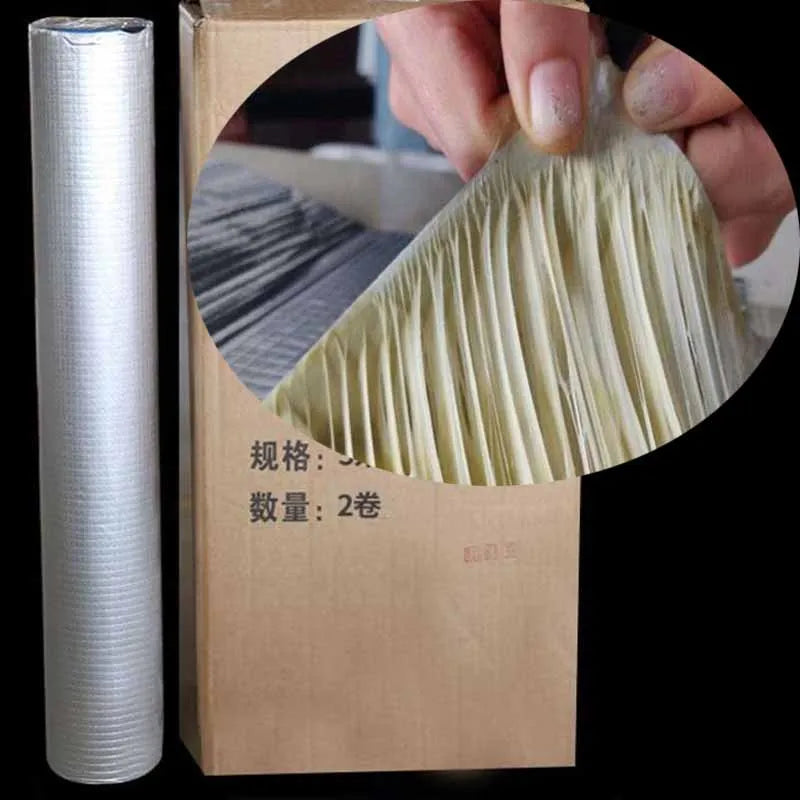 Ruban adhésif en butyle épais, résistant aux hautes températures, en aluminium, imperméable, pour réparation de fissures murales et de conduits de toit, 1 m/10 m