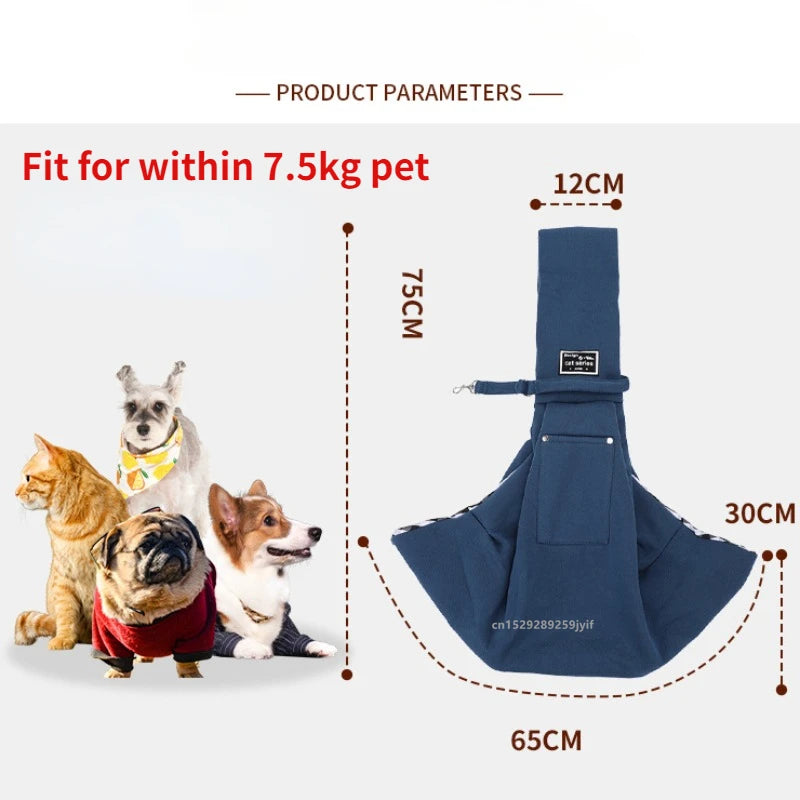 Sac à bandoulière confortable pour animaux de compagnie, sac de transport portable pour chats et chiots, fournitures de transport pour chiens