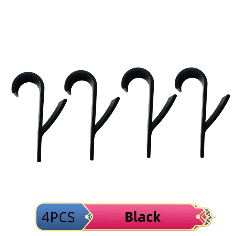 4pcs Hanger for Heated Towel Radiator Rail Bath Hook Holder Clothes Hanger Bathroom Drying Towel Scarf Rack Coat Holders