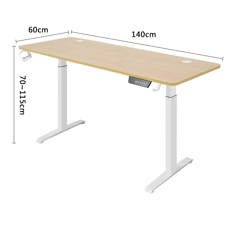 Bureau réglable en hauteur, bureau debout, bureau de mouvement, bureau d'ordinateur intelligent, bureau d'étude, bureau de jeu d'apprentissage.
