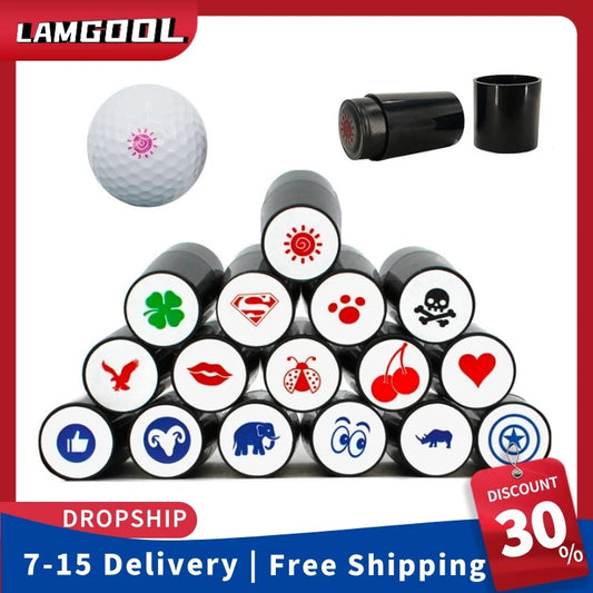 Nouveau tampon de balle de golf, marqueur d'impression, sceau en plastique à séchage rapide, multicolore, accessoires de golf, symbole pour cadeau de golfeur