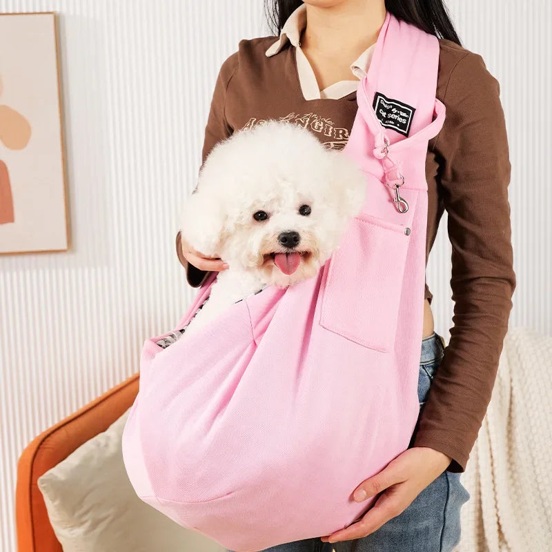 Sac à bandoulière confortable pour animaux de compagnie, sac de transport portable pour chats et chiots, fournitures de transport pour chiens