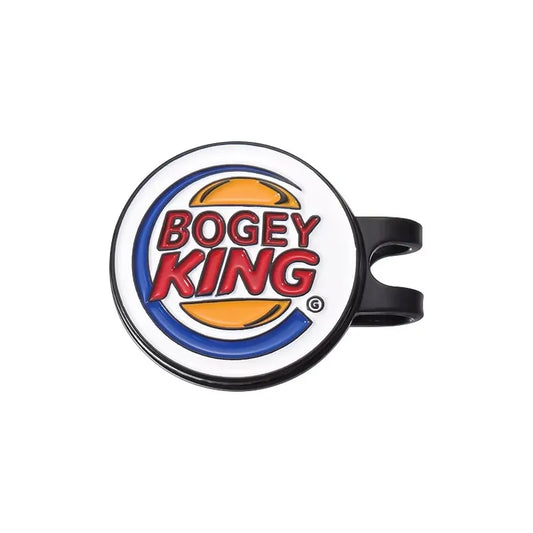 Bogey Ball King Pinces à chapeau de golf créatives, marqueur de balle de golf magnétique, pince à casquette, bijoux décoratifs tendance, cadeau pour les amateurs de golf