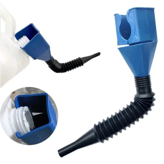 Plastic Oil Change Funnel with Filter – Reusable Fuel & Engine Oil Filler, Uses for Car Motorcycle Refueling & Maintenance