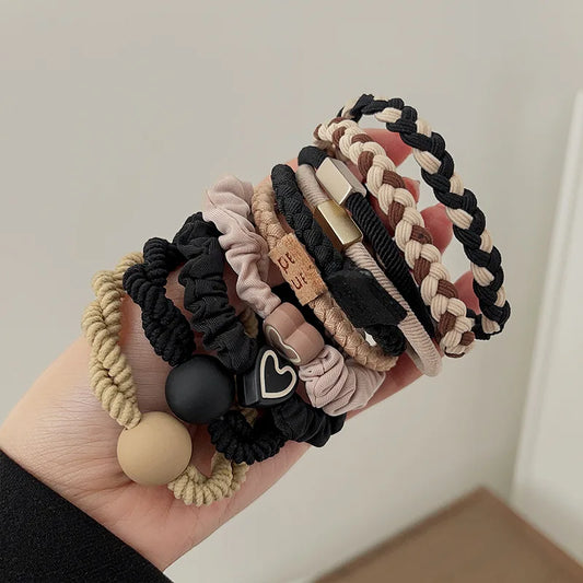 10 bandeaux en cuir, accessoires pour cheveux