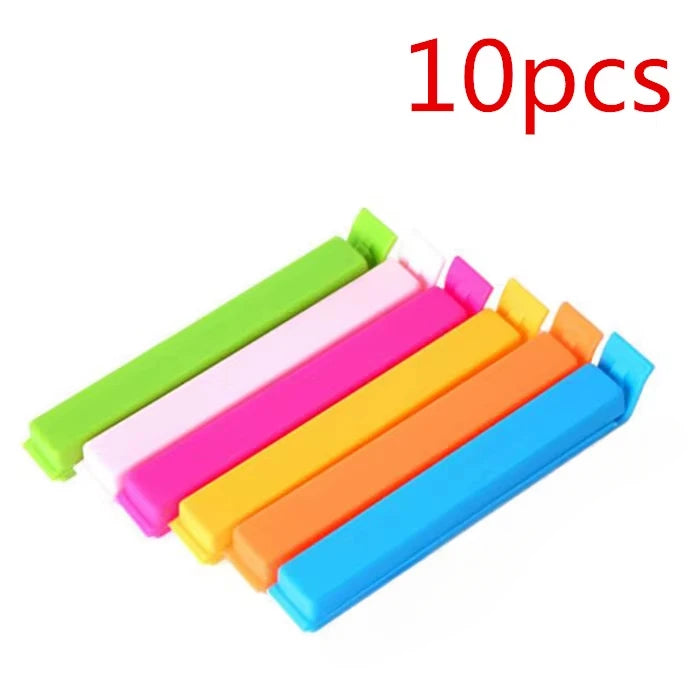 10/20Pcs Portable New Kitchen Storage Food Snack Seal Sealing Bag Clips Sealer Clamp Plastic Tool Kitchen Accessories Wholesale